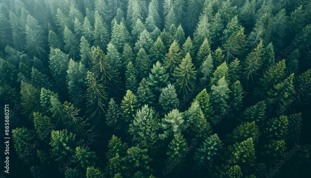 Aerial View of Lush Green Forest Canopy Aerial View of Lush Green Forest Canopy