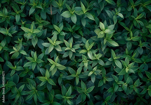 Green Leaf Wall Texture Background for Design