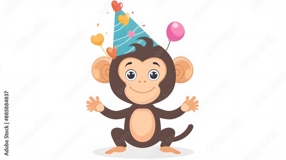 Fototapeta premium cartoon, animal, vector, tree, illustration, bear, baby, child, dog, nature, mammal, toy, zoo, jungle, fun, boy, safari, wild, funny, brown, wildlife, smile, green, character, flower, monkey