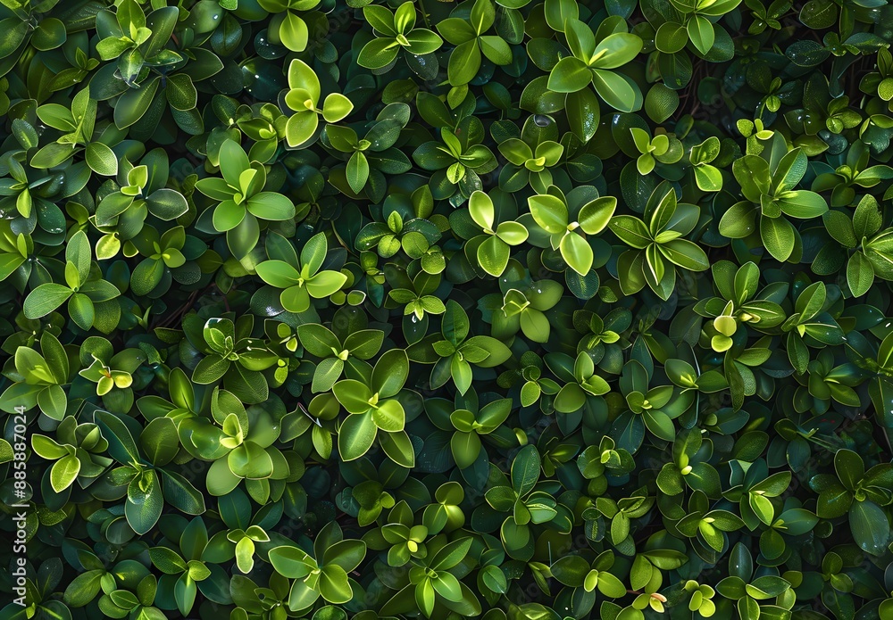 Fototapeta premium Lush Green Foliage Texture Background