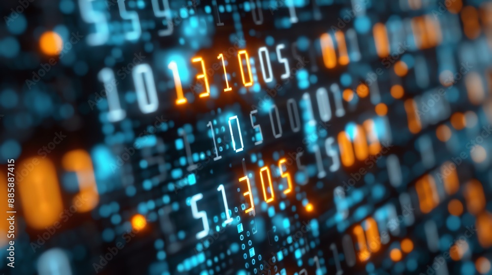 AI written with binary numbers AI written with binary numbers