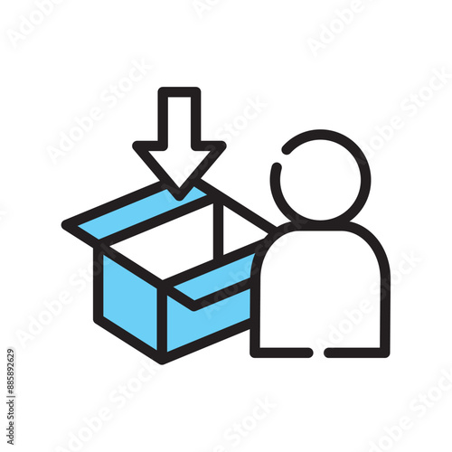 フリマ　箱　人　入れる