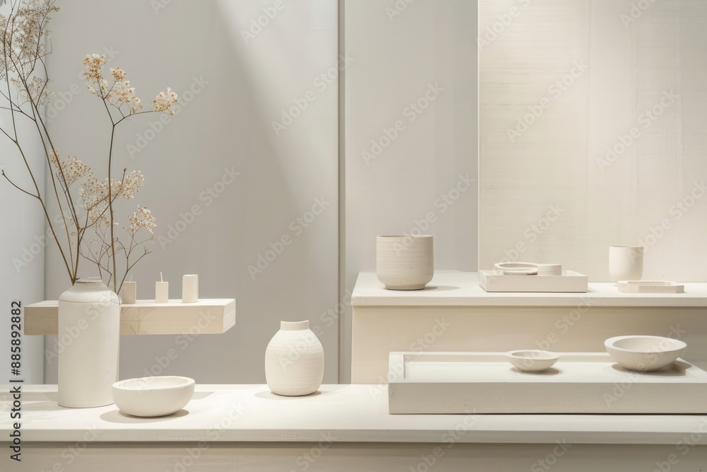 Clean and simple product display with neutral tones and sleek design Clean and simple product display with neutral tones and sleek design