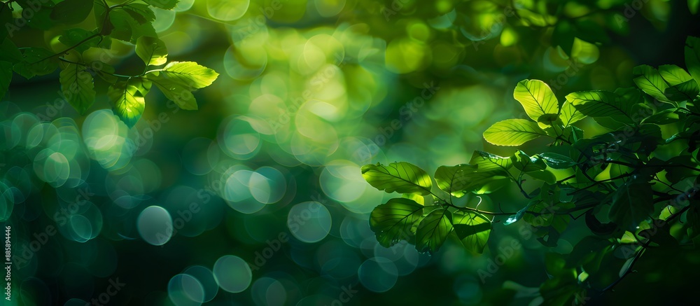 Green Nature Bokeh Background with Sunlight Green Nature Bokeh Background with Sunlight