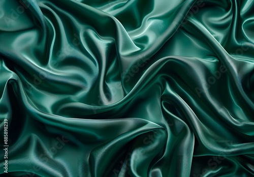 Wallpaper Mural Abstract Green Silk Satin Fabric Background Torontodigital.ca