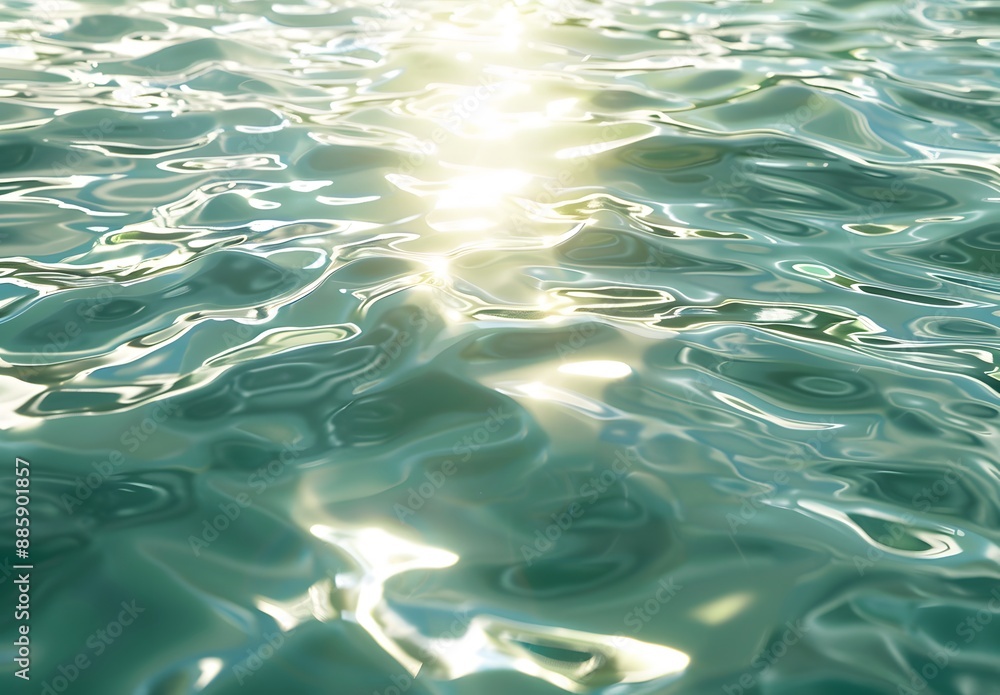 Sunlight Reflections on Rippling Water Surface Sunlight Reflections on Rippling Water Surface