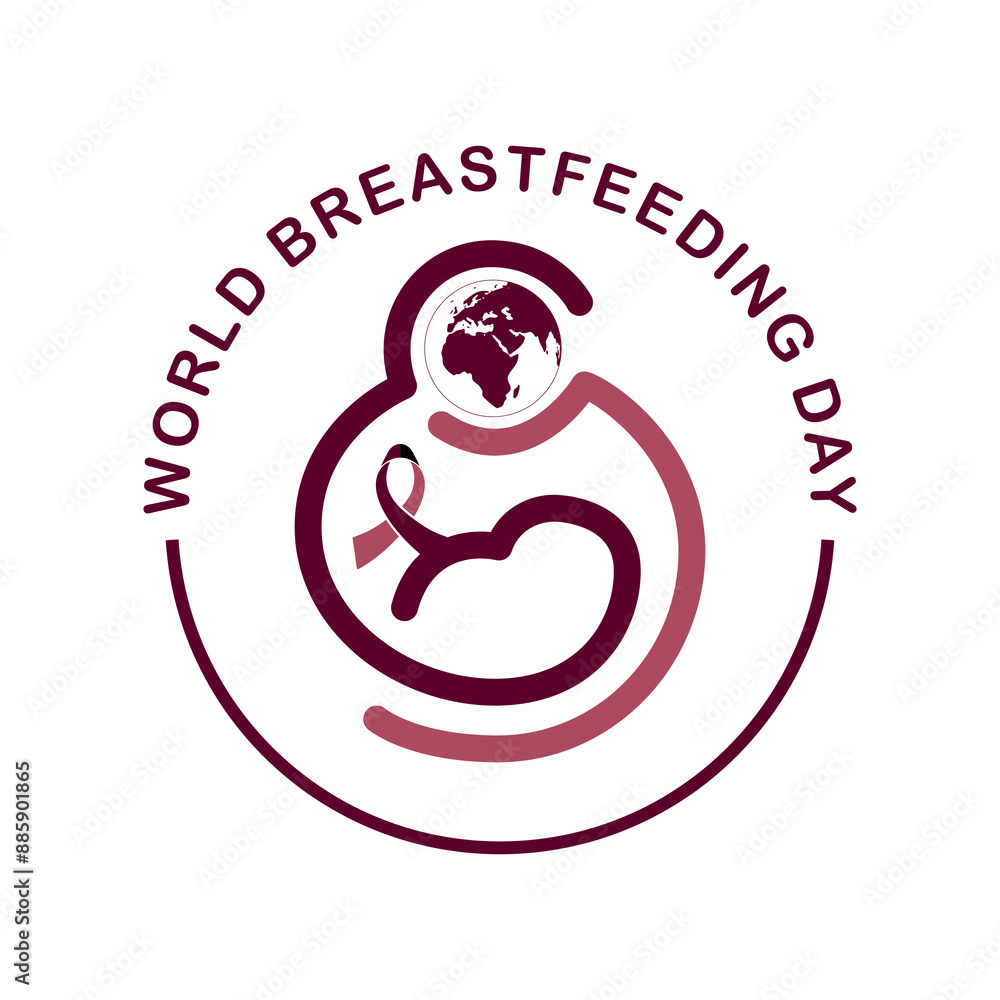 Set Icon Symbol Breastfeeding Care Adorable Motherhood Newborn Design Template Set Icon Symbol Breastfeeding Care Adorable Motherhood Newborn Design Template