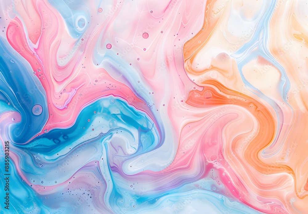 Abstract Pastel Marble Swirls Background Abstract Pastel Marble Swirls Background
