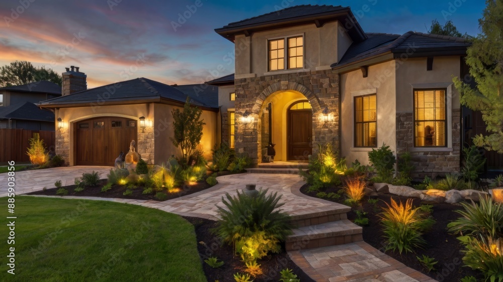 Obraz premium house in the night