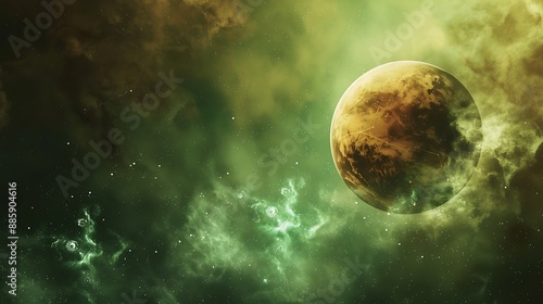 A Single Planet in a Green Nebula