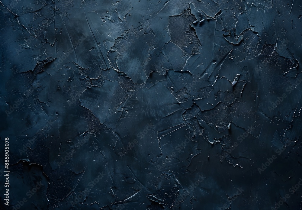 Fototapeta premium Dark Blue Navy Concrete Wall Texture Background