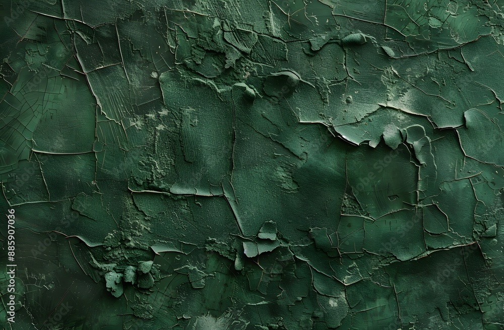 Dark Green Cracked Plaster Wall Texture Dark Green Cracked Plaster Wall Texture