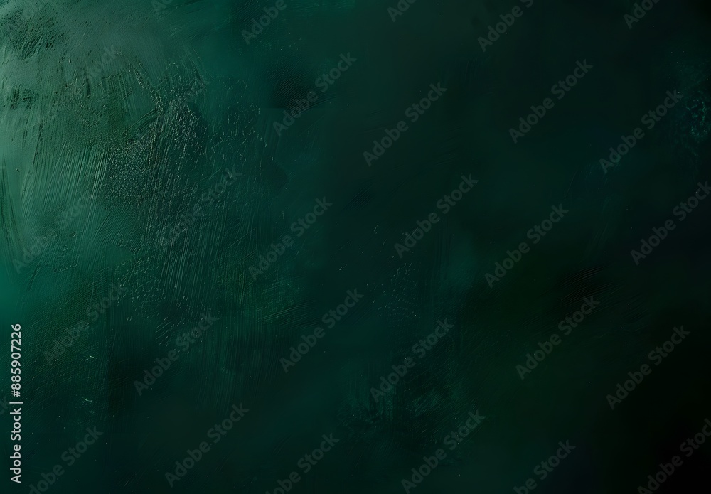 Obraz premium Dark Green Gradient Background for Design