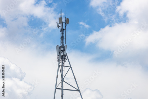 Outdoor mobile communication 5G signal base station tower