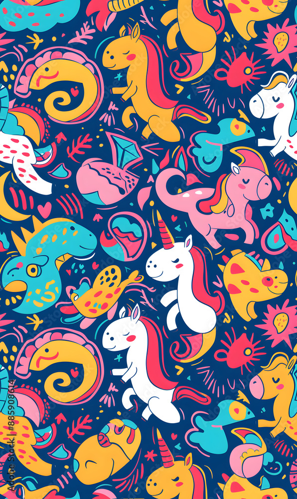 cartoon 2d illustrator doodle pattern, cute pattern in graphic seamless pattern cartoon 2d illustrator doodle pattern, cute pattern in graphic seamless pattern