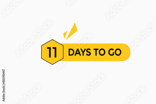 11 days to go, icon, stile, timer, countdown, clock,  go  to, time,  background, template, 11 days to go, countdown, sticker, left banner, business, sale, label button
