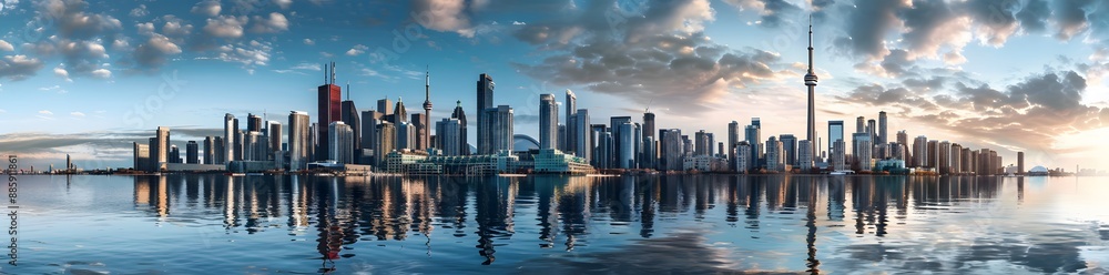 Fototapeta premium Modern Architecture Downtown Skyline Panorama