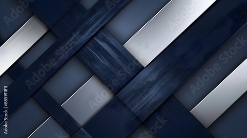 Line and geometric graphic background, navy and silver, vector illustration. Background image