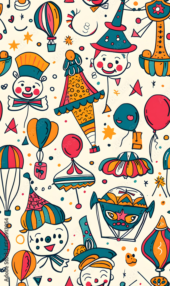 cartoon 2d illustrator doodle pattern, cute pattern in graphic seamless pattern cartoon 2d illustrator doodle pattern, cute pattern in graphic seamless pattern