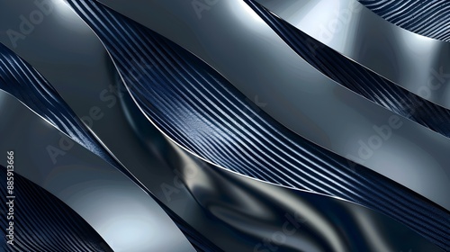 Line and geometric graphic background, navy and silver, vector illustration. Background image