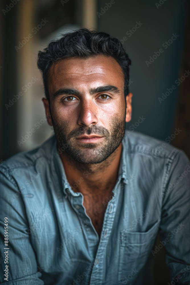 Portrait of a Male in Business Casual Attire, Smart and Professional Look Portrait of a Male in Business Casual Attire, Smart and Professional Look