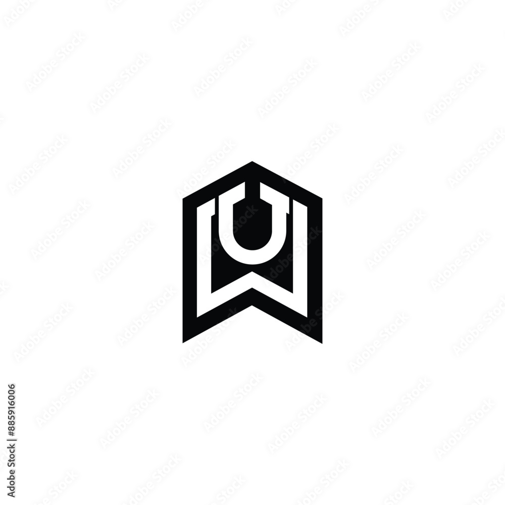UW, WU, Abstract initial monogram letter alphabet logo design UW, WU, Abstract initial monogram letter alphabet logo design