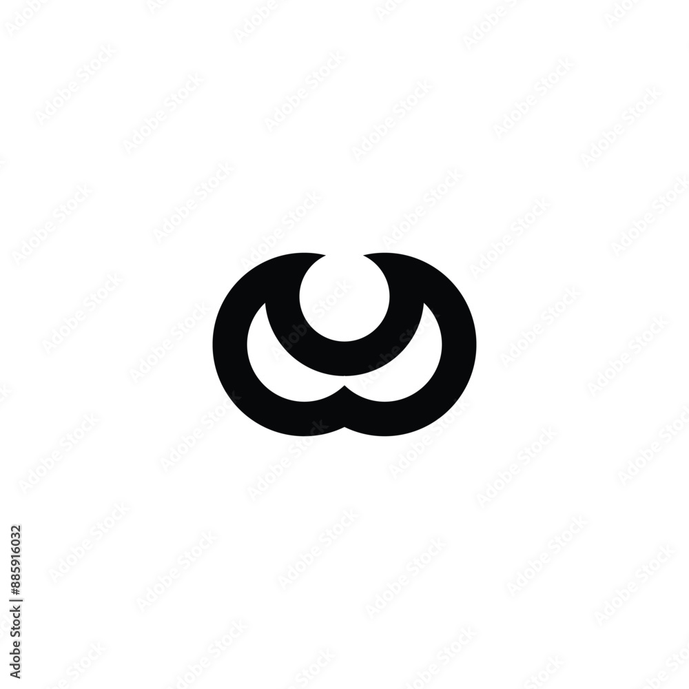 UW, WU, Abstract initial monogram letter alphabet logo design UW, WU, Abstract initial monogram letter alphabet logo design