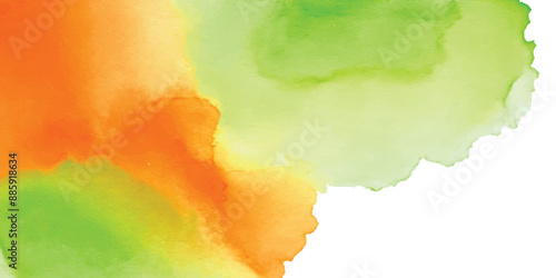 India flag tricolor, watercolor background vector file