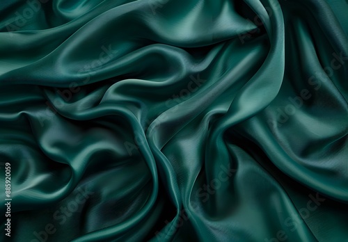 Wallpaper Mural Dark Green Silk Fabric Background Texture Torontodigital.ca