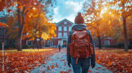 Modern technical college background photo