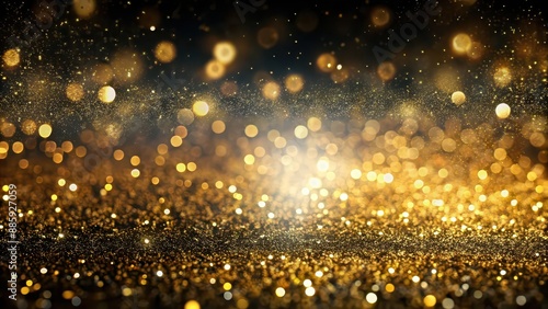 Abstract black gold background with luxurious glitter texture, luxury, graphic, abstract, background, black, gold, glitter