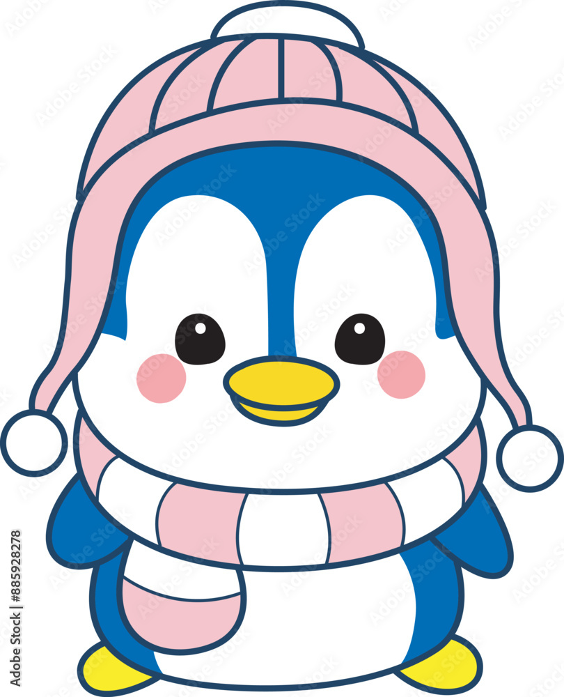 Illustration of cute penguin icon.
Funny penguin in cold weather elements.
Illustration of cute penguin icon.
Funny penguin in cold weather elements.