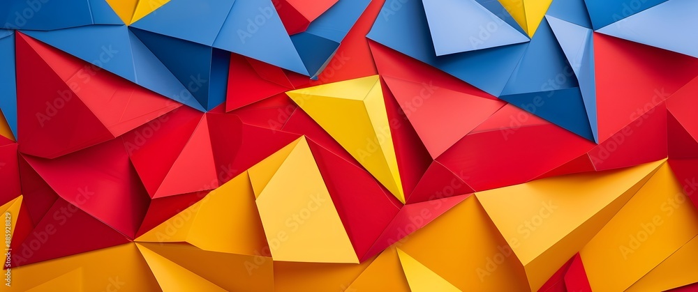 Abstract Geometric Triangular Paper Background Abstract Geometric Triangular Paper Background