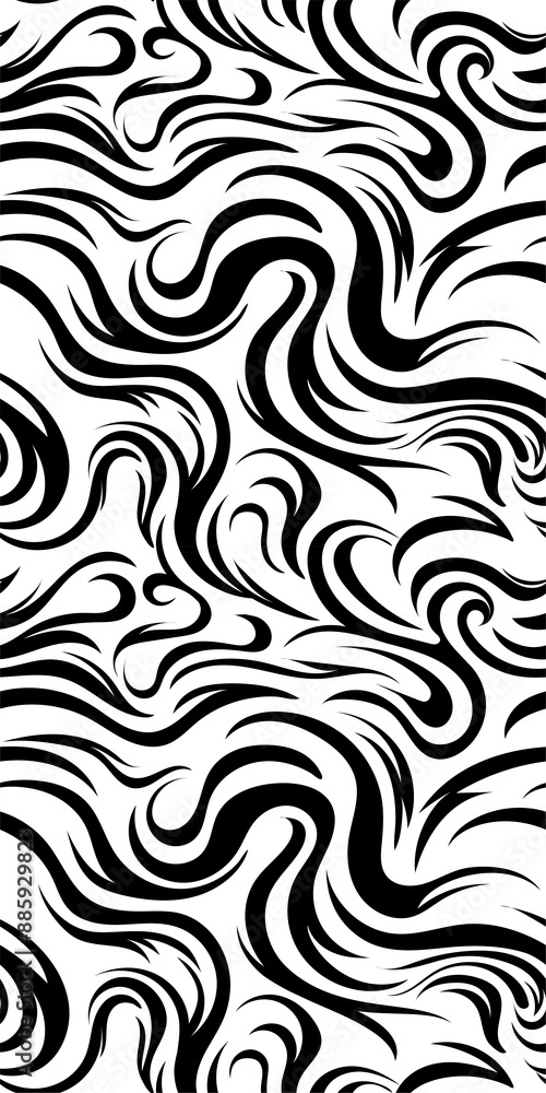 Abstract seamless black and white pattern. Vector illustration. Abstract seamless black and white pattern. Vector illustration.