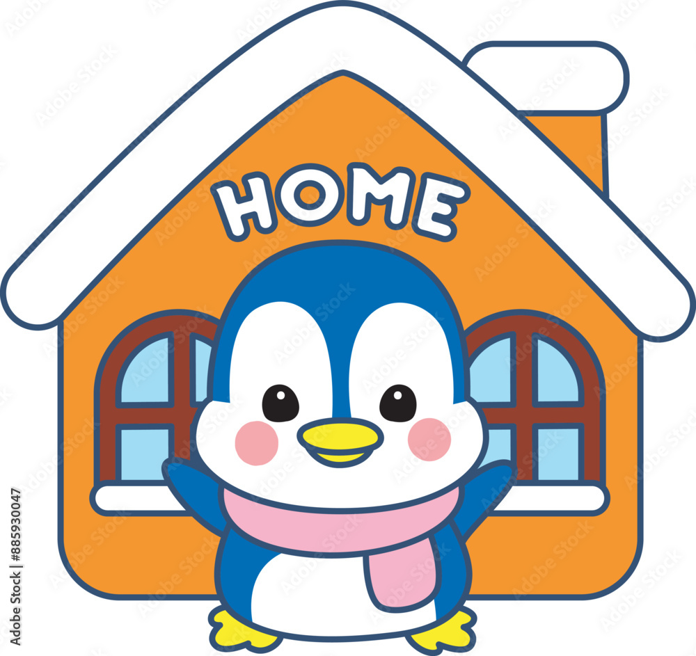 Illustration of cute penguin icon.
Funny penguin in cold weather elements.
Illustration of cute penguin icon.
Funny penguin in cold weather elements.