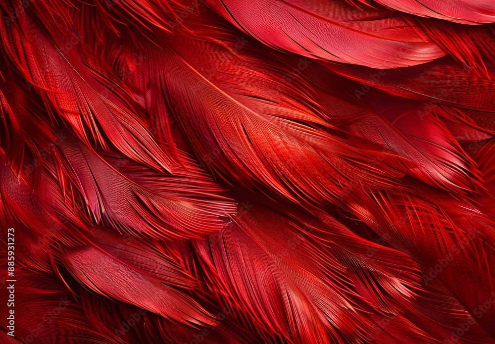 Abstract Red Feather Texture Background Abstract Red Feather Texture Background