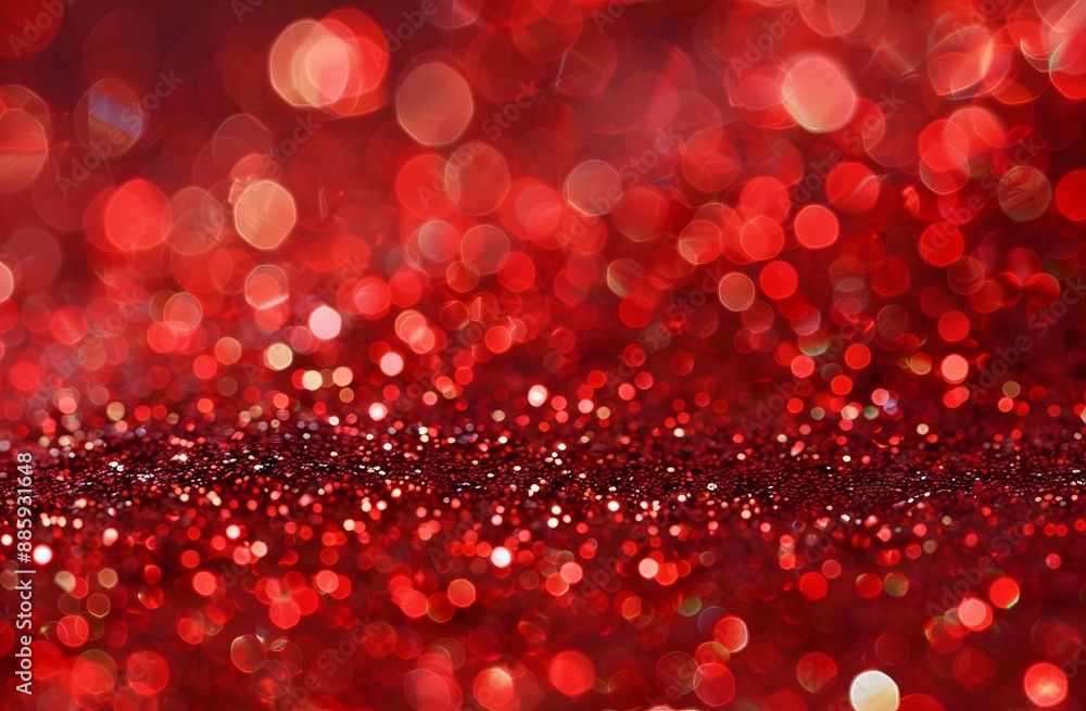 Sparkling Red Glitter Texture Background Sparkling Red Glitter Texture Background