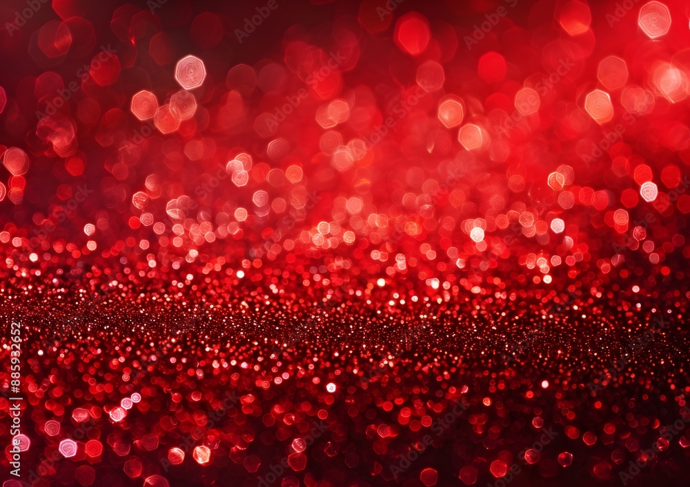 Abstract Red Glitter Background with Bokeh Abstract Red Glitter Background with Bokeh