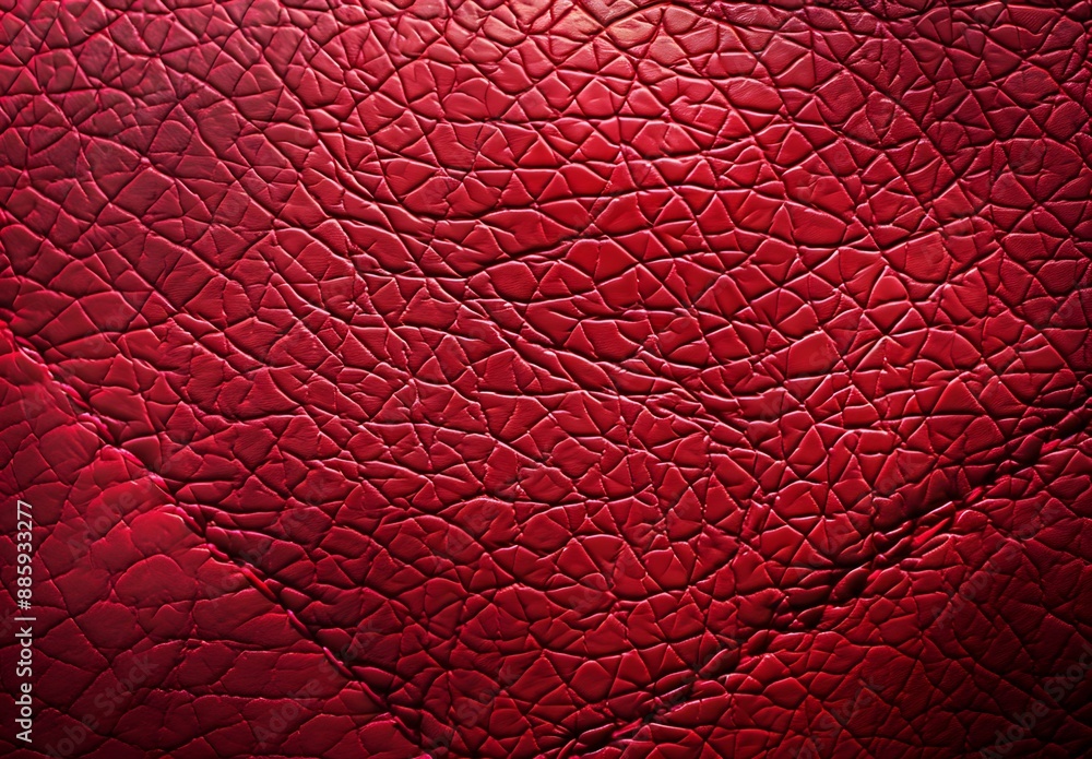 Red Leather Texture Background - Closeup Pattern Red Leather Texture Background - Closeup Pattern