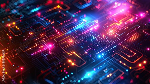 abstract neon futuristic background wallpaper