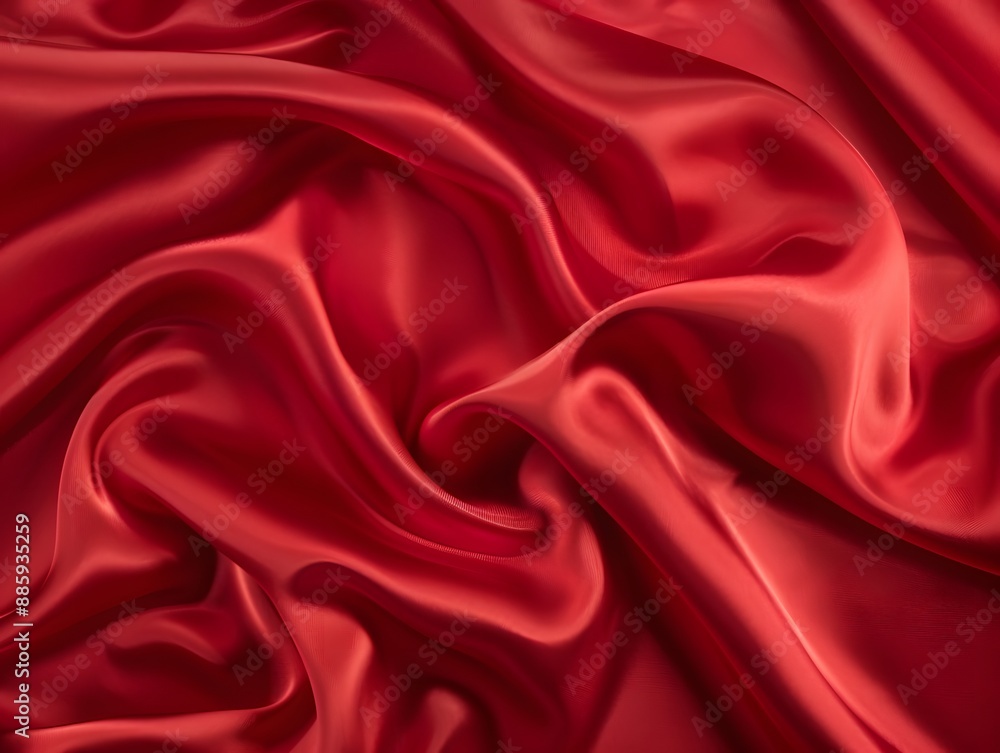 Elegant Red Satin Fabric Texture Background Elegant Red Satin Fabric Texture Background