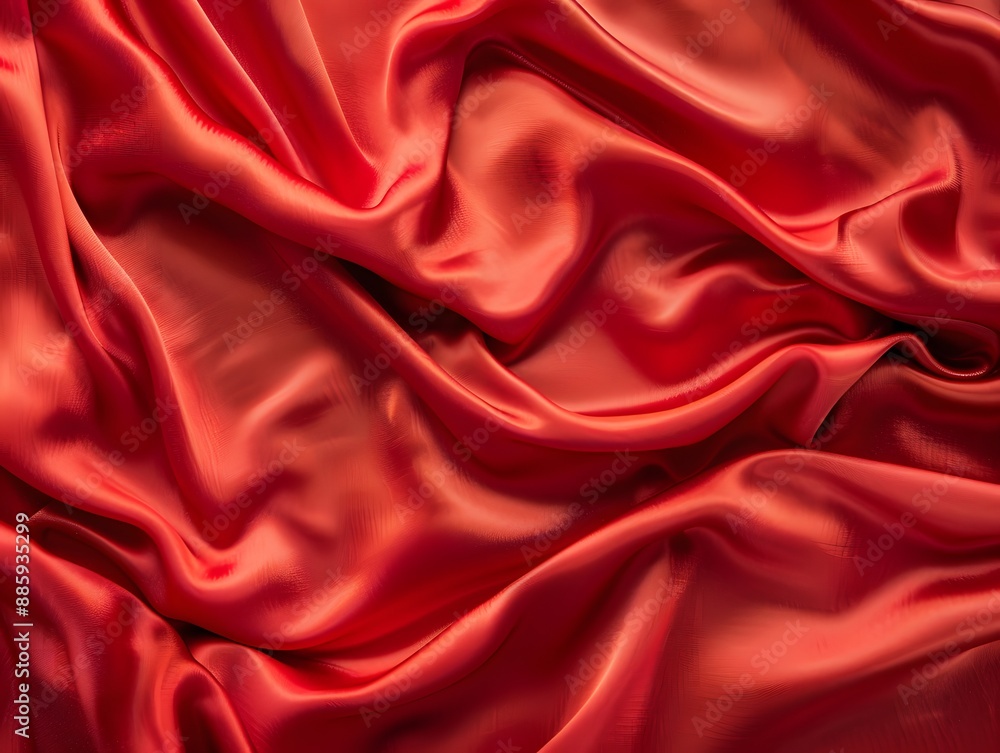 Red Silk Satin Fabric Background Texture Red Silk Satin Fabric Background Texture