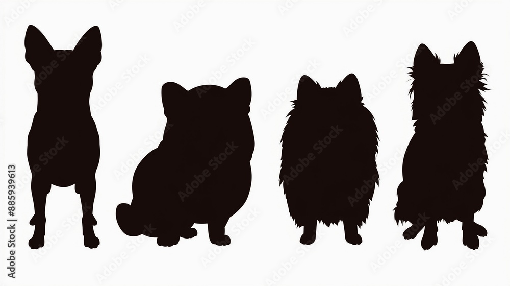 犬のシルエットのアイコン1 犬のシルエットのアイコン1
