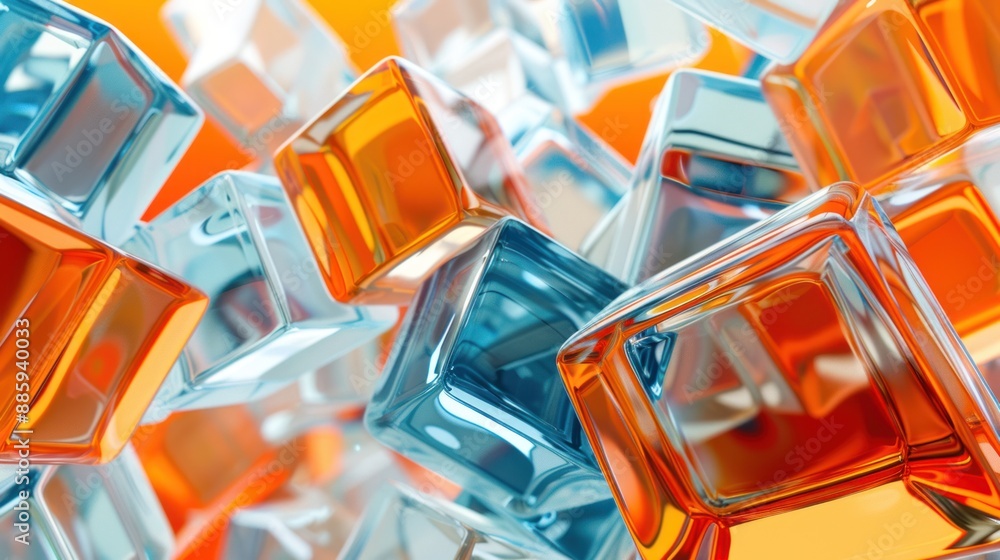 Abstract Colorful Cubes Abstract Colorful Cubes