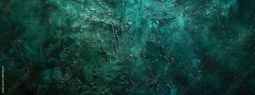 Fototapeta premium Vibrant Green Grunge Texture Background