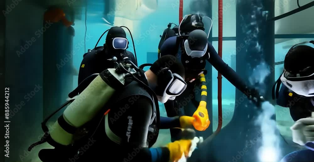 Underwater welding: precision, teamwork, and craftsmanship Underwater welding: precision, teamwork, and craftsmanship