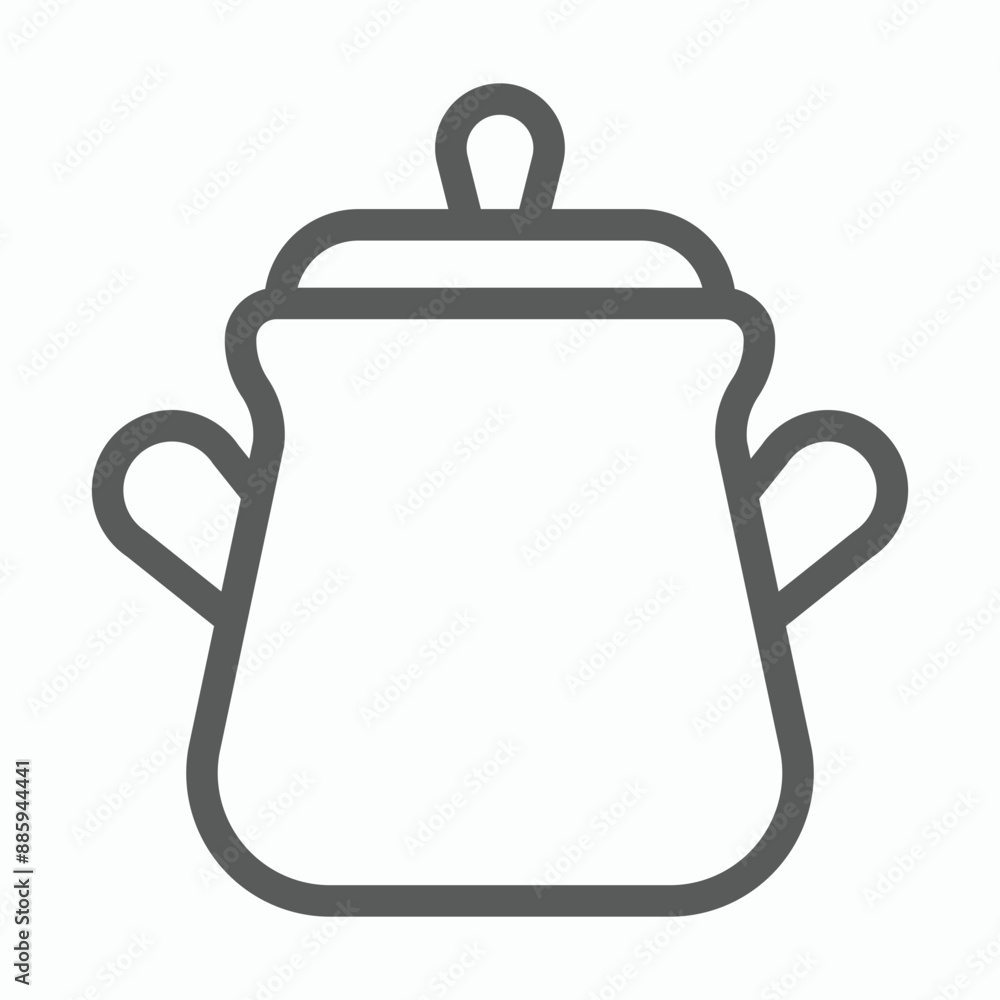 pot icon, crock vector illustration pot icon, crock vector illustration