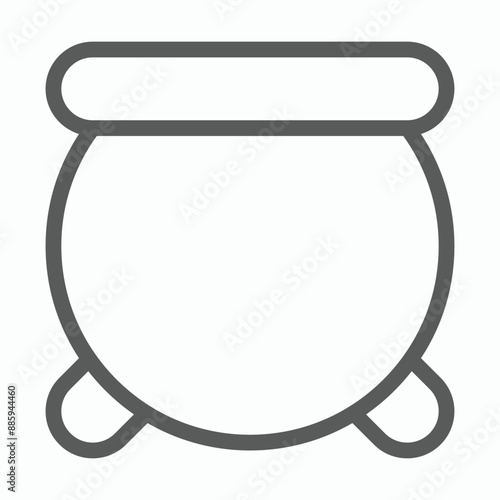 pot icon, crock vector illustration