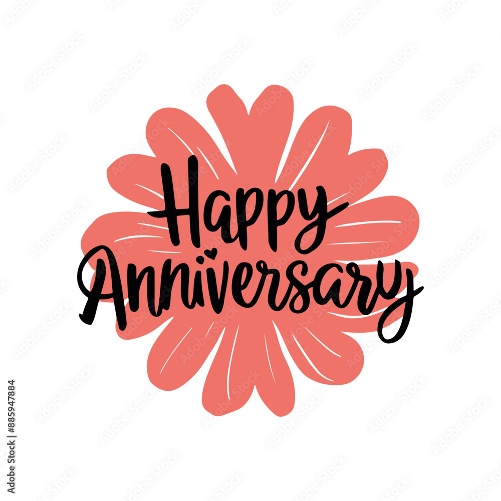 Happy Anniversary, Happy Anniversary Calligraphic Lettering Design ...
