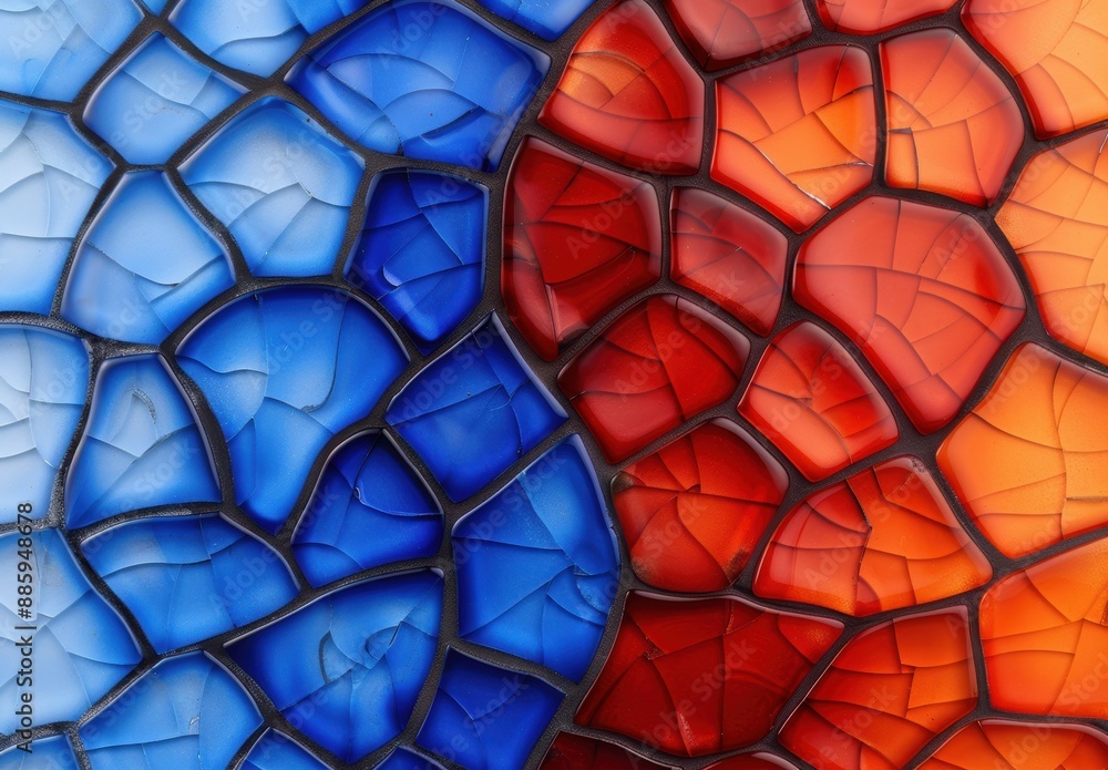 Vibrant stained glass mosaic pattern Vibrant stained glass mosaic pattern